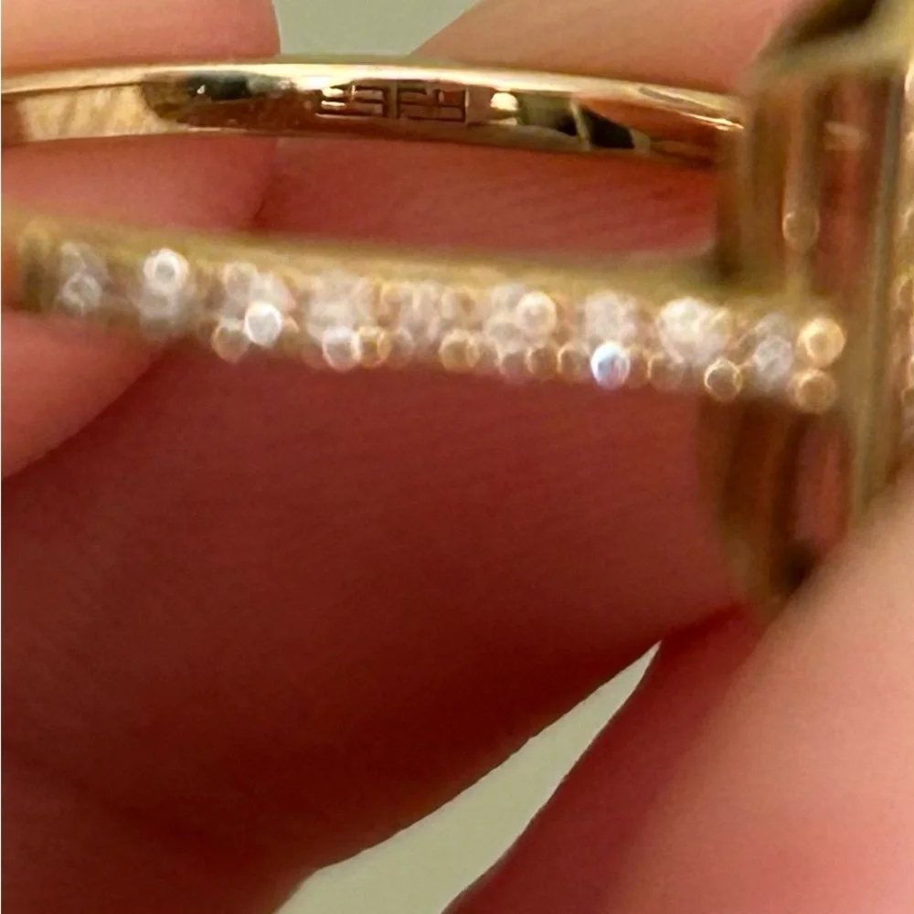 Effy Green Onyx and Diamond Ring - Picture 6 of 6